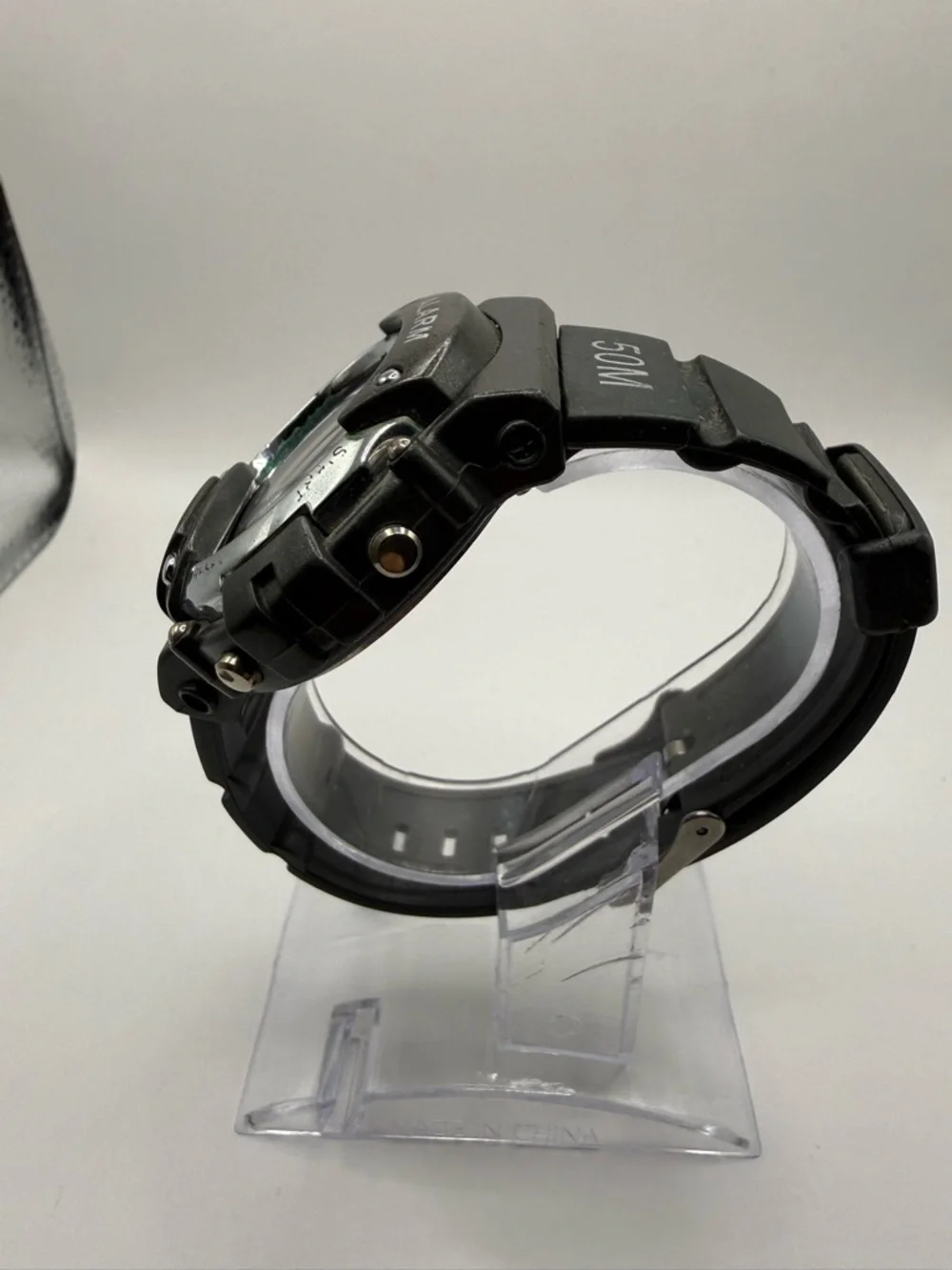 Aquatech Digital Watch Sports Chrono CR2025 GSI AQT24015 Stainless Ba
